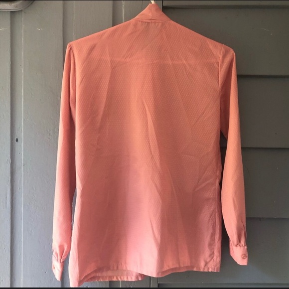 Pussycat Bow Blouse (Vintage - light pink) - Picture 3 of 7